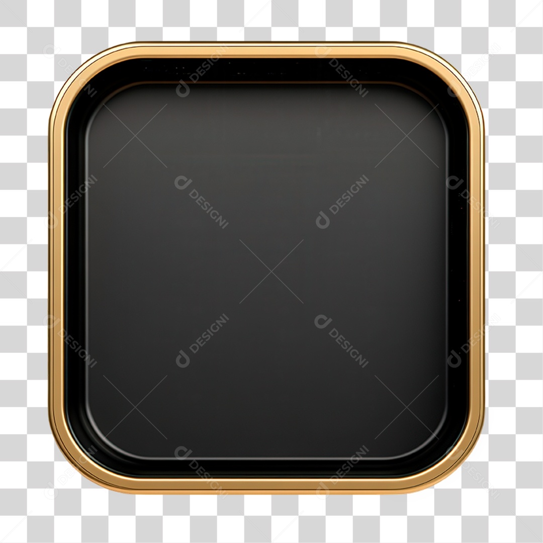 Moldura Dourada PNG Transparente