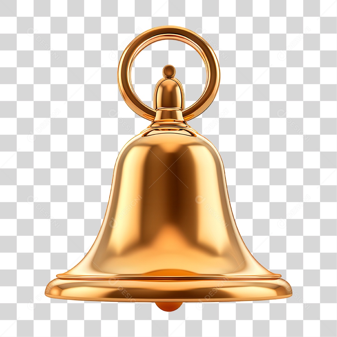 Sino Dourado PNG Transparente