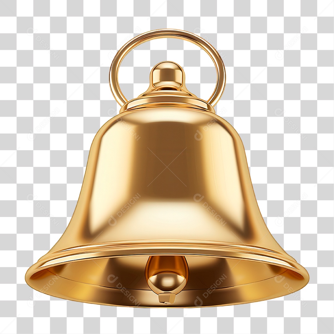 Sino Dourado PNG Transparente