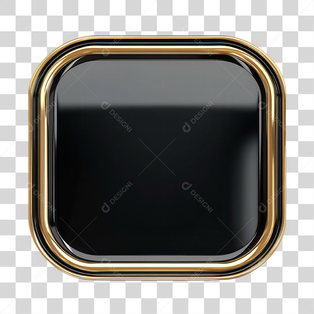 Moldura Dourada PNG Transparente