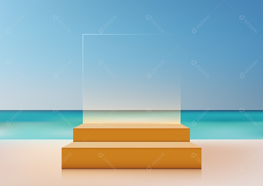 Modelo de Cenário de Pódio Vetor EPS Editável