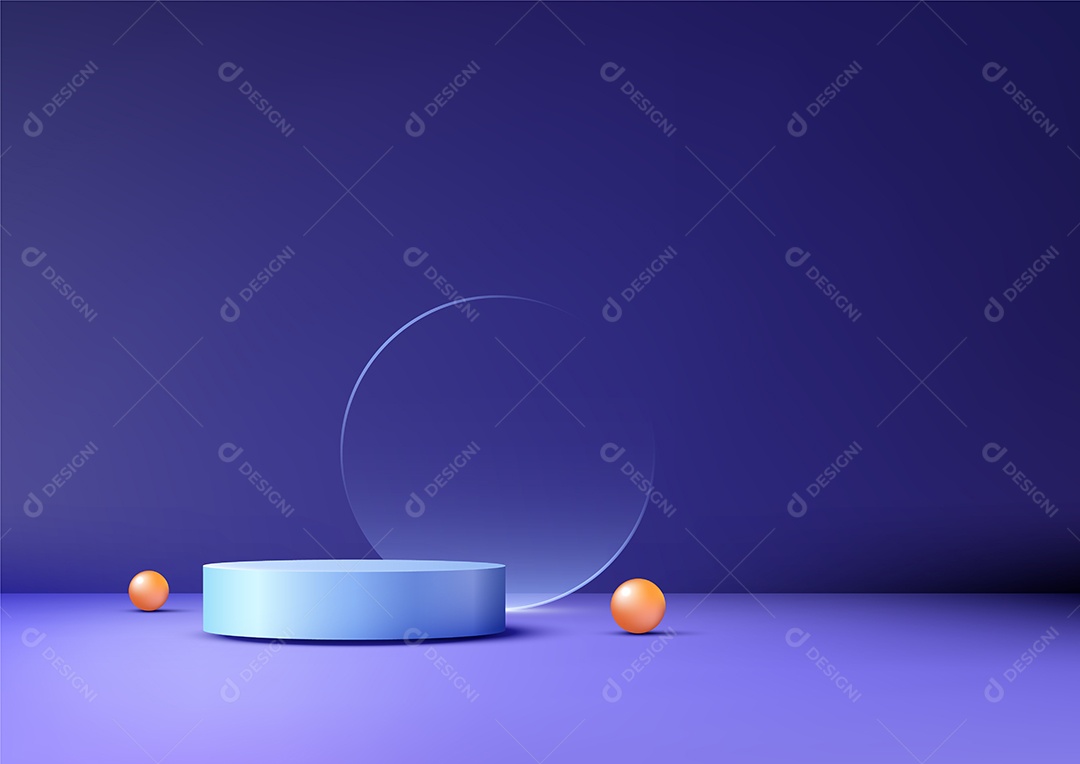 Modelo de Cenário de Pódio Vetor EPS Editável