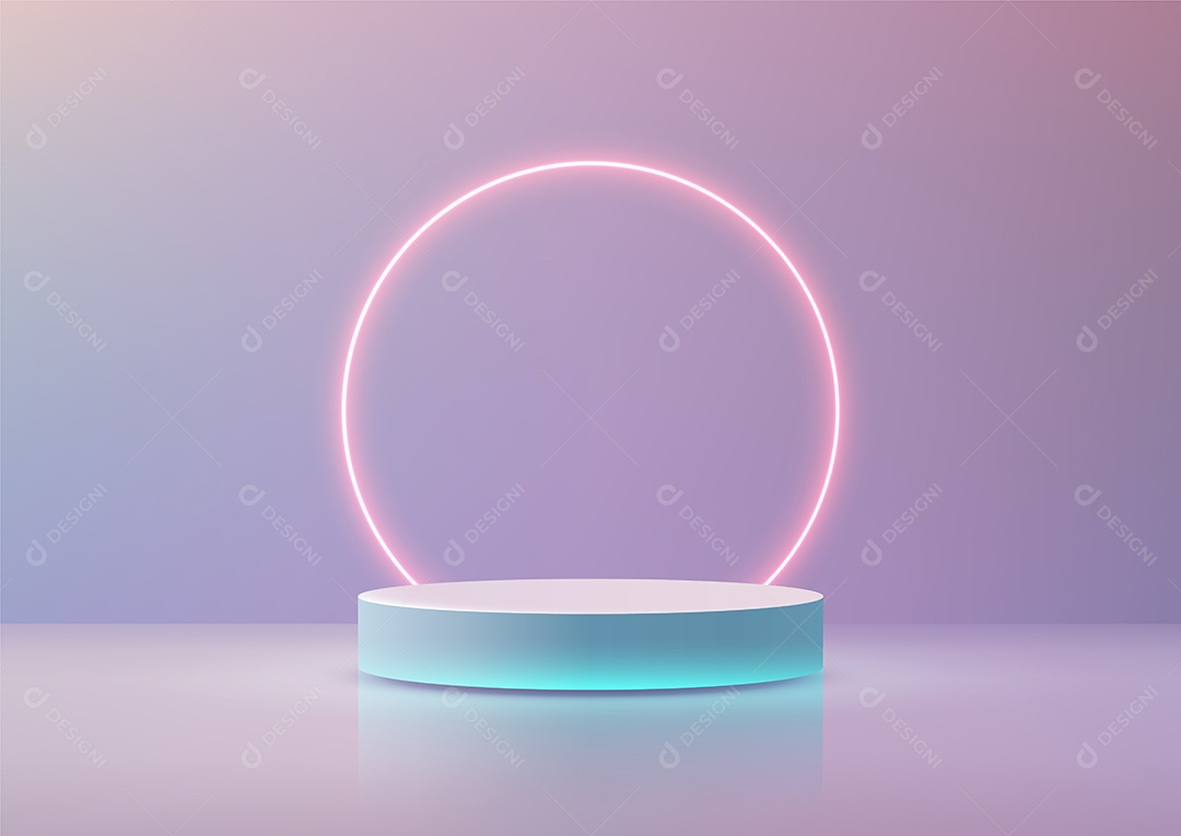 Modelo de Cenário de Pódio Vetor EPS Editável