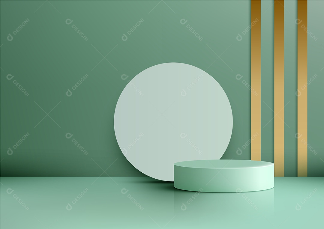 Modelo de Cenário de Pódio Vetor EPS Editável