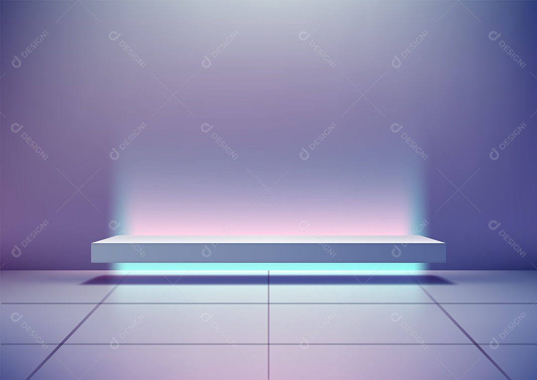 Modelo de Cenário de Pódio Vetor EPS Editável