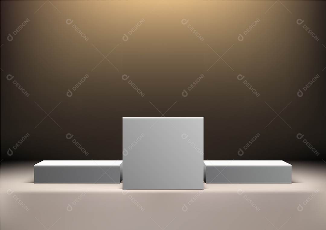 Modelo de Cenário de Pódio Vetor EPS Editável