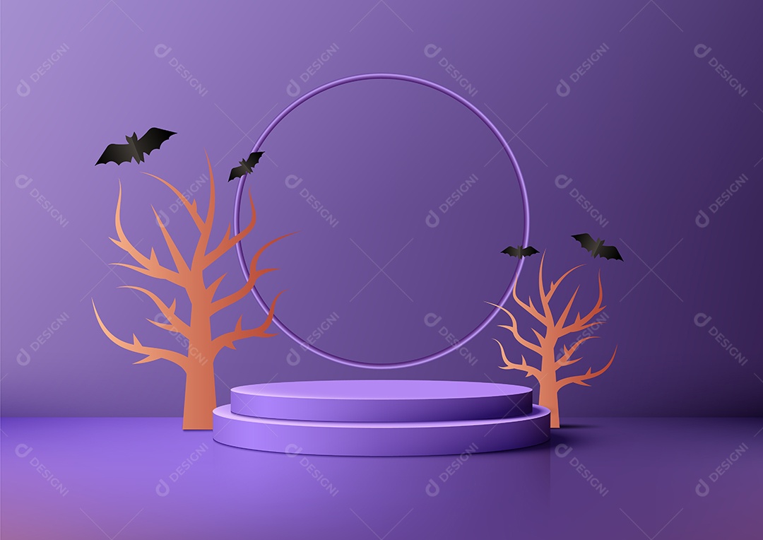 Modelo de Cenário de Pódio Vetor EPS Editável