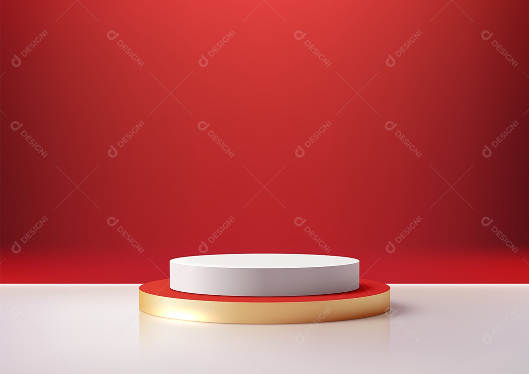 Modelo de Cenário de Pódio Vetor EPS Editável