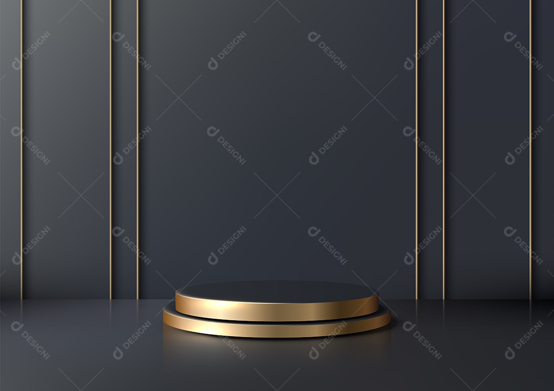 Modelo de Cenário de Pódio Vetor EPS Editável