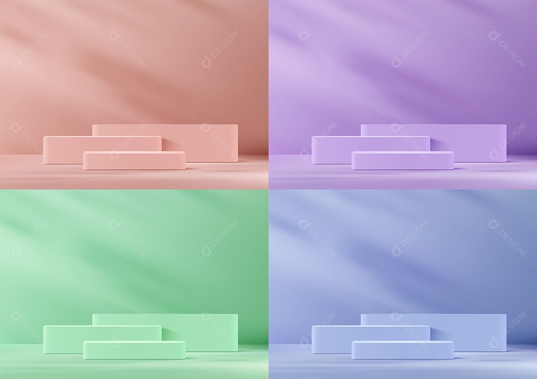 Modelo de Cenário de Pódio Vetor EPS Editável