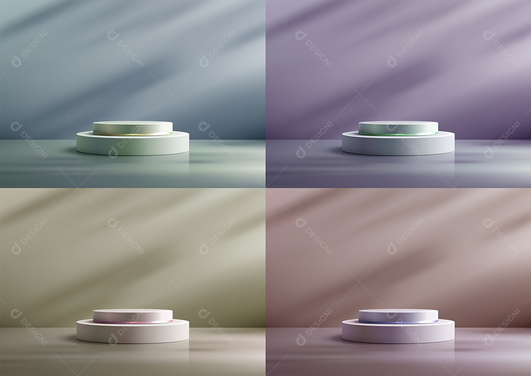 Modelo de Cenário de Pódio Vetor EPS Editável