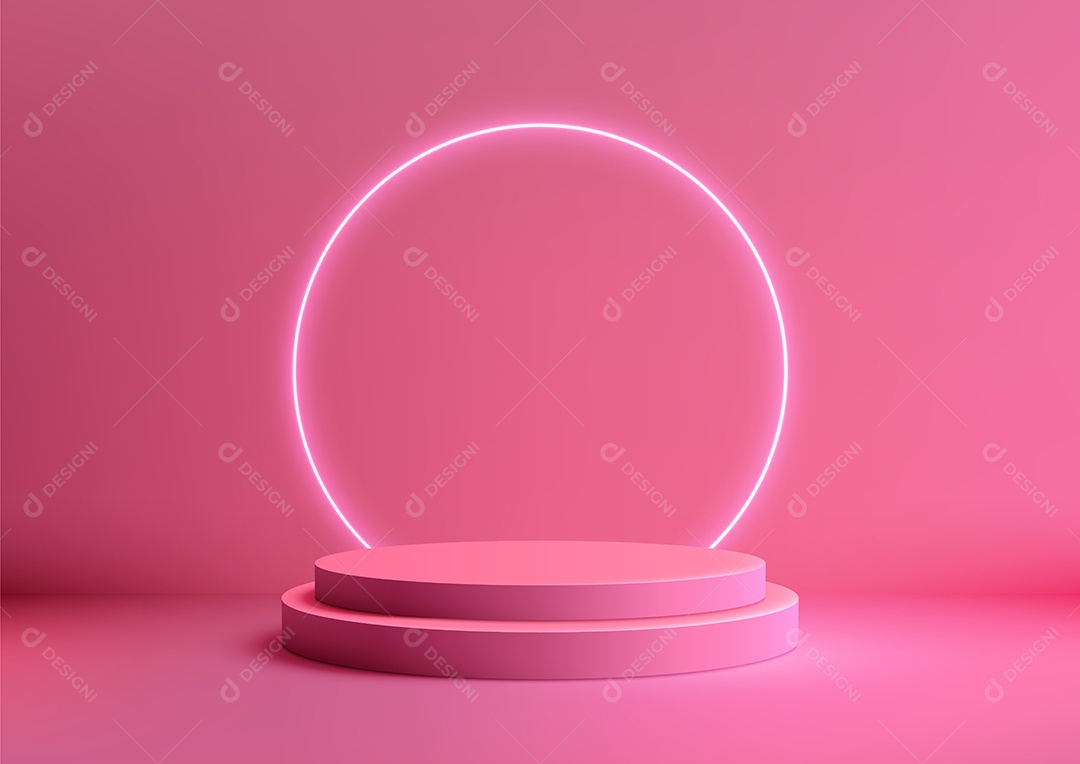 Modelo de Cenário de Pódio Vetor EPS Editável