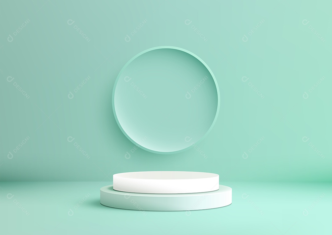 Modelo de Cenário de Pódio Vetor EPS Editável