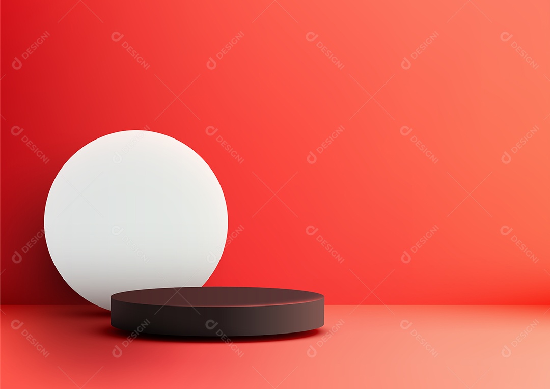 Modelo de Cenário de Pódio Vetor EPS Editável