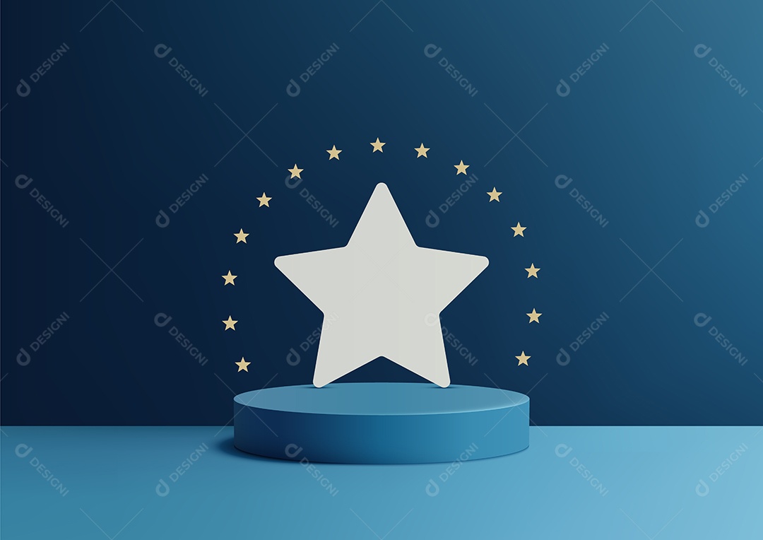 Modelo de Cenário de Pódio Vetor EPS Editável