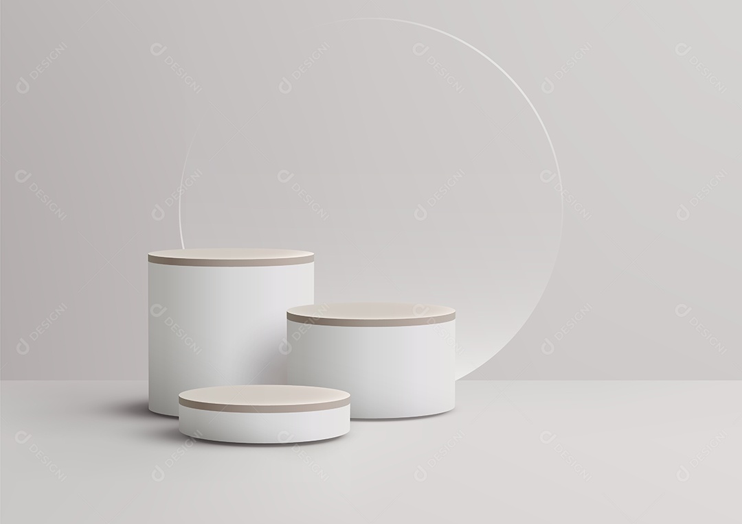 Modelo de Cenário de Pódio Vetor EPS Editável