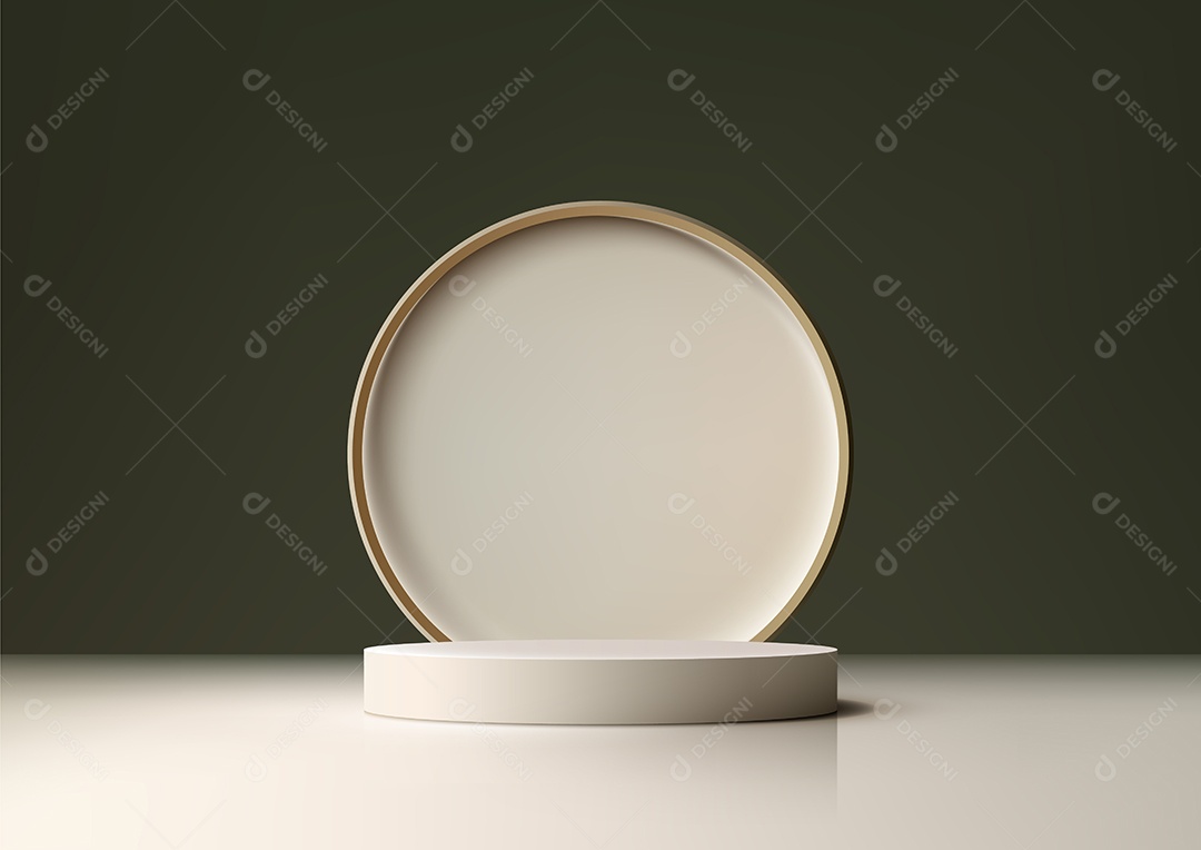 Modelo de Cenário de Pódio Vetor EPS Editável