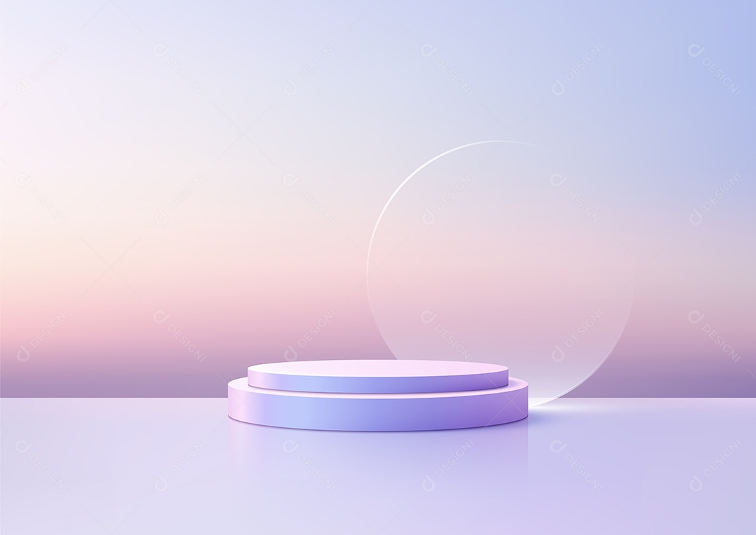 Modelo de Cenário de Pódio Vetor EPS Editável