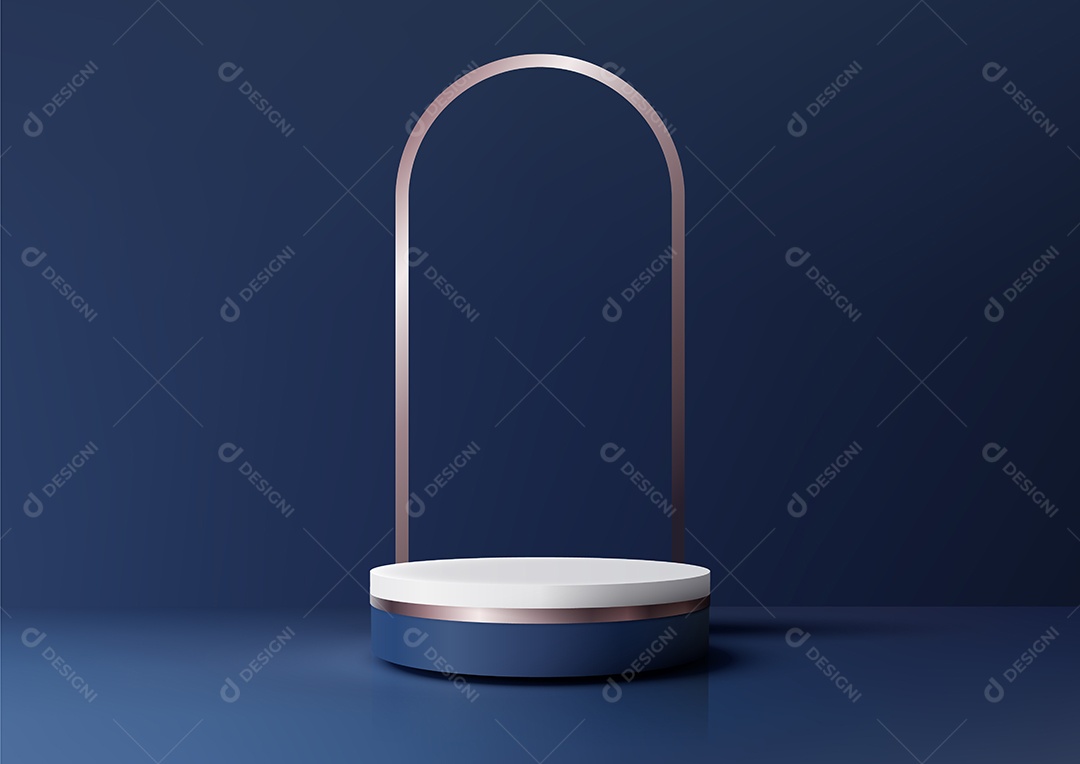 Modelo de Cenário de Pódio Vetor EPS Editável