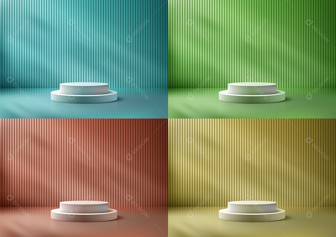 Modelo de Cenário de Pódio Vetor EPS Editável