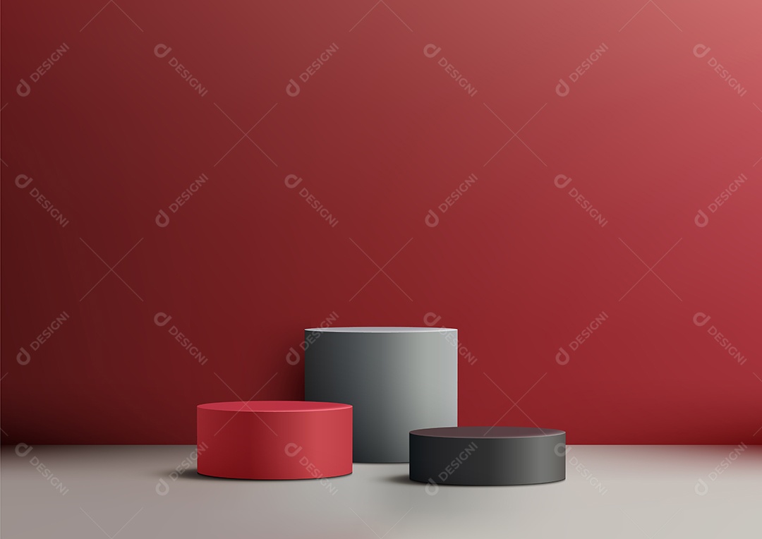 Modelo de Cenário de Pódio Vetor EPS Editável