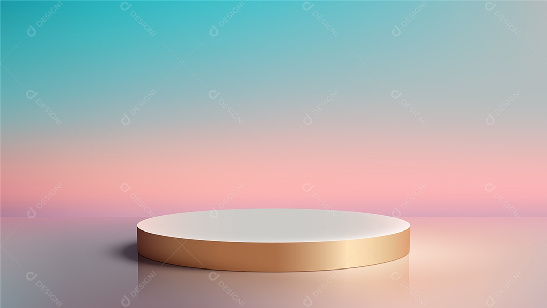 Modelo de Cenário de Pódio Vetor EPS Editável