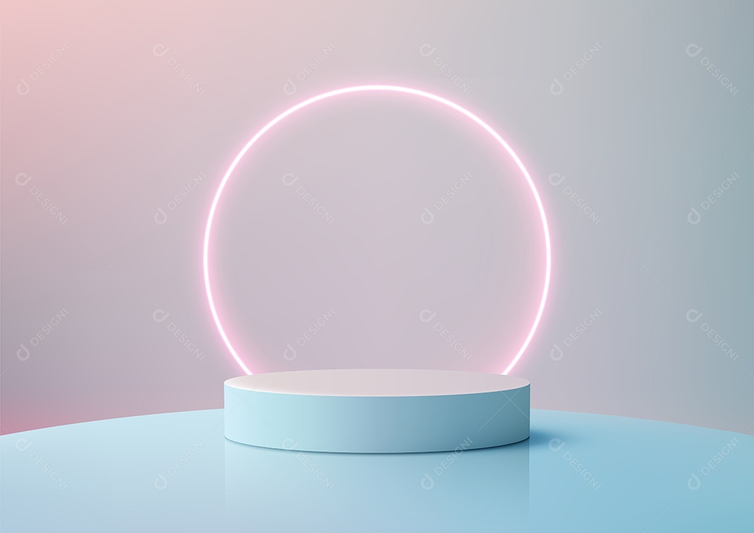 Modelo de Cenário de Pódio Vetor EPS Editável