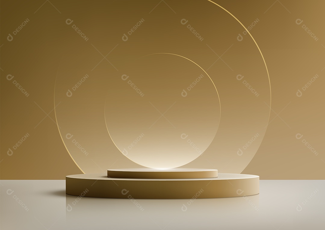 Modelo de Cenário de Pódio Vetor EPS Editável