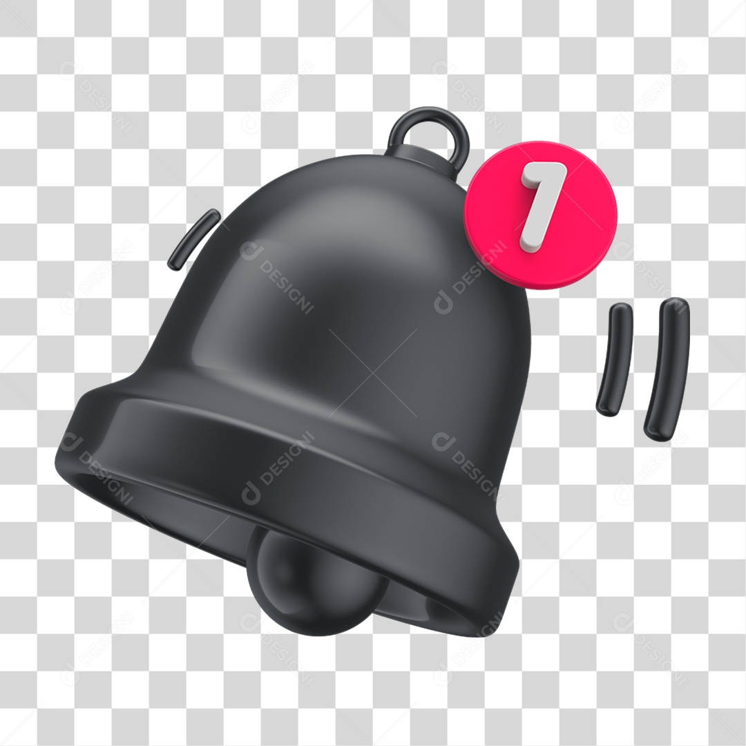 Sino de Notificação Black Friday PNG Transparente