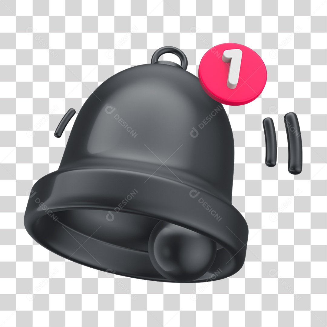 Sino de Notificação Black Friday PNG Transparente