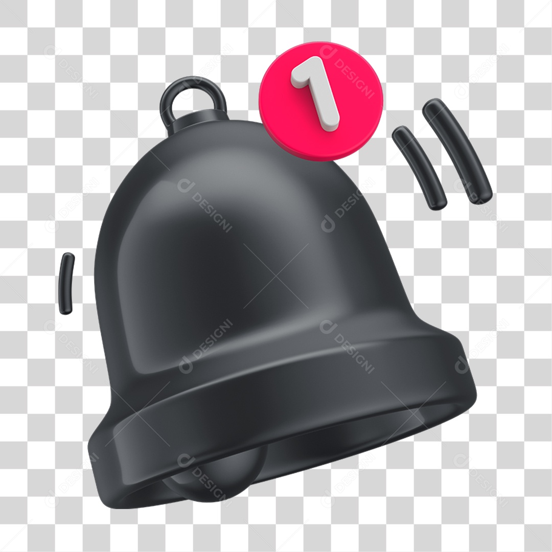 Sino de Notificação Black Friday PNG Transparente