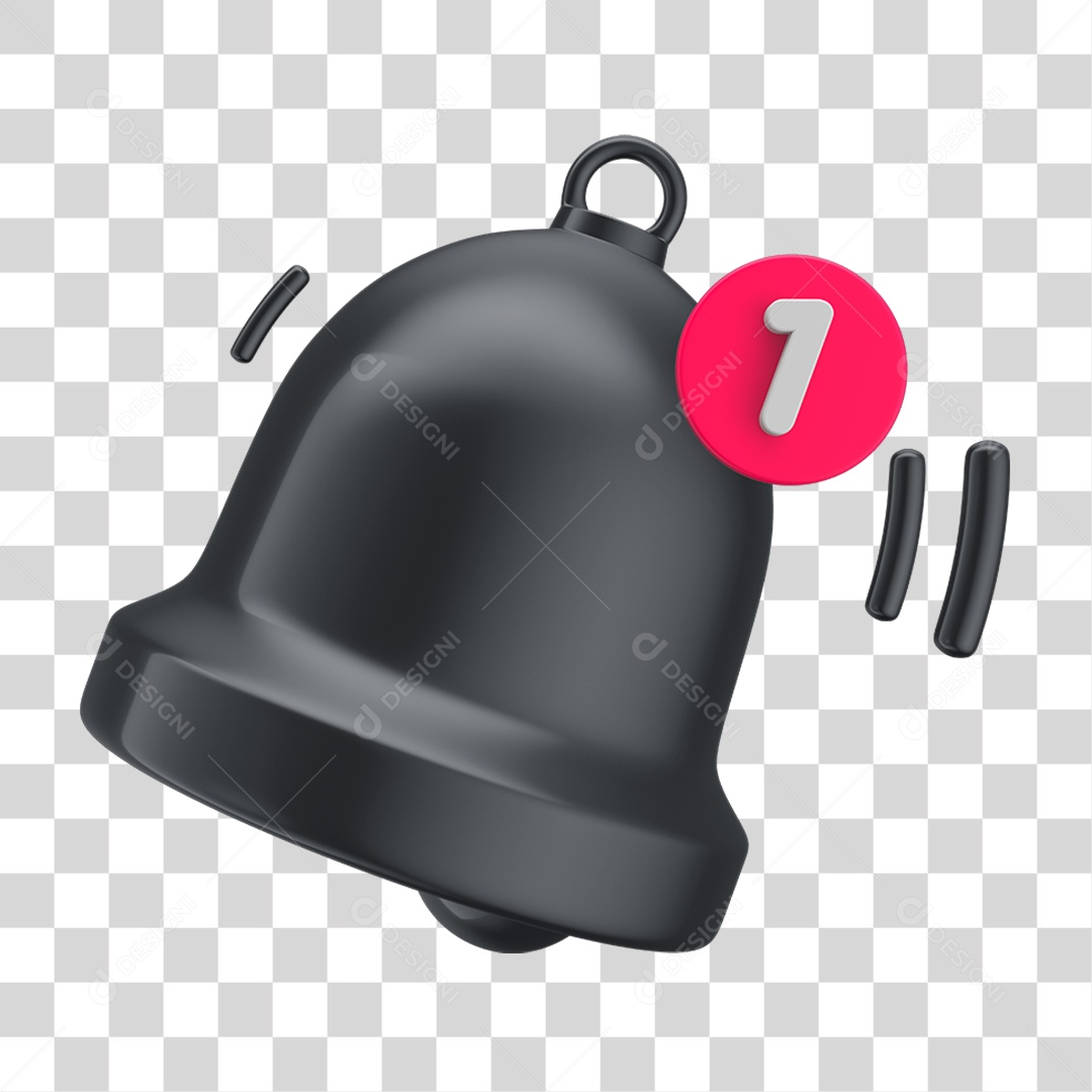 Sino de Notificação Black Friday PNG Transparente