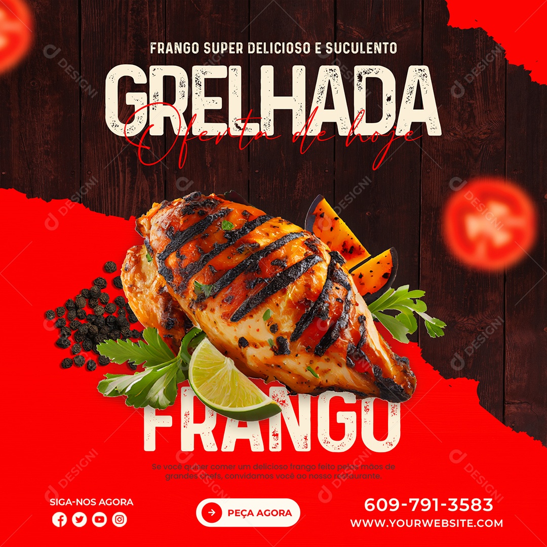Frango Grelhado PSD Editável