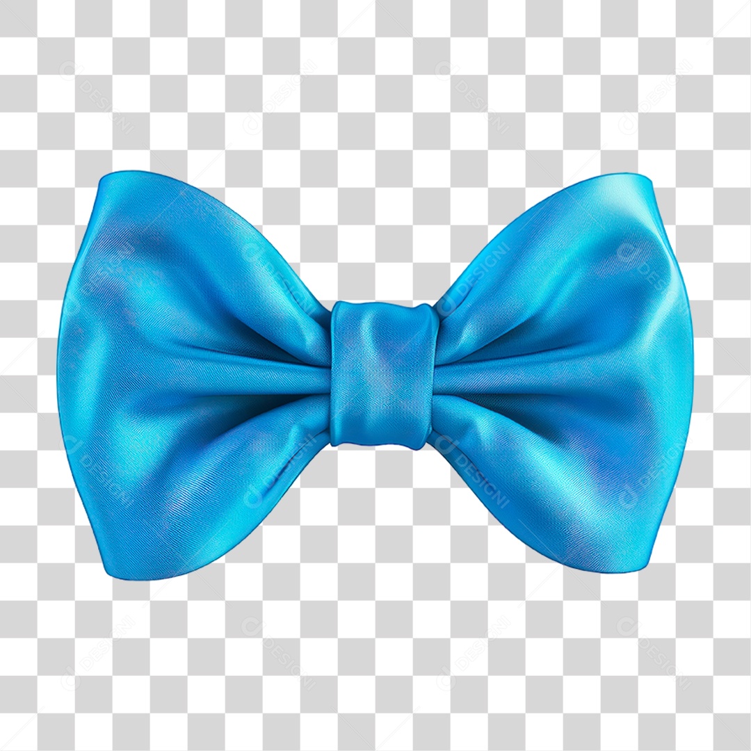 Laço Azul PNG Transparente