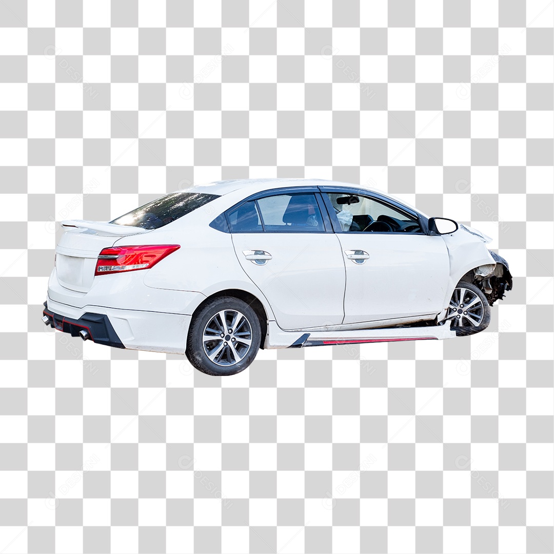 Carro Batido Amassado PNG Transparente