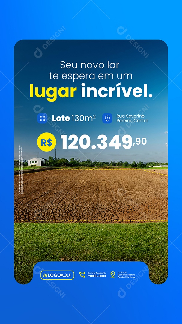 Story Loteamento Seu Novo Lar Te Espera em Um Lugar Incrível Social Media PSD Editável