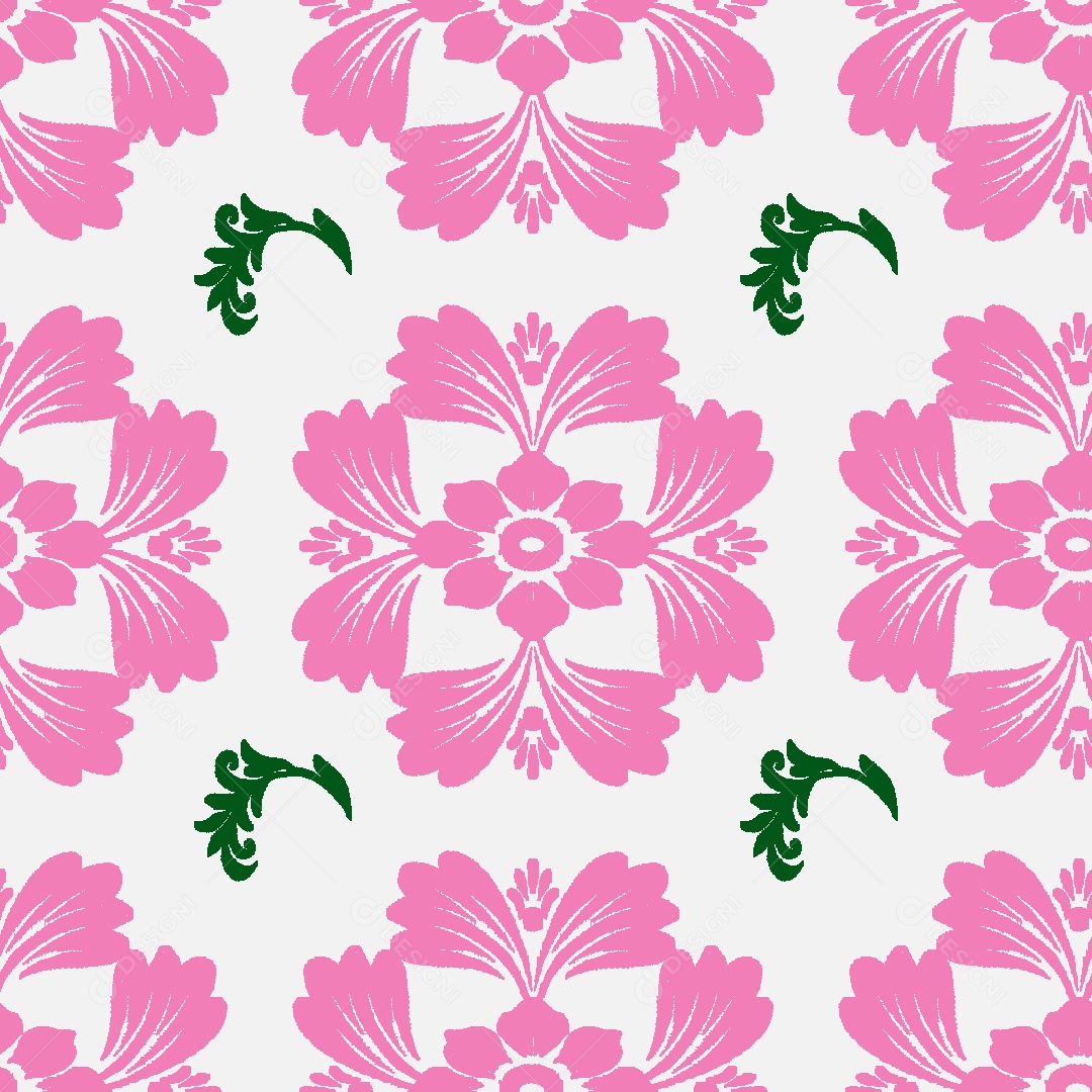 Padrão de Flores Ilustração Vetor EPS