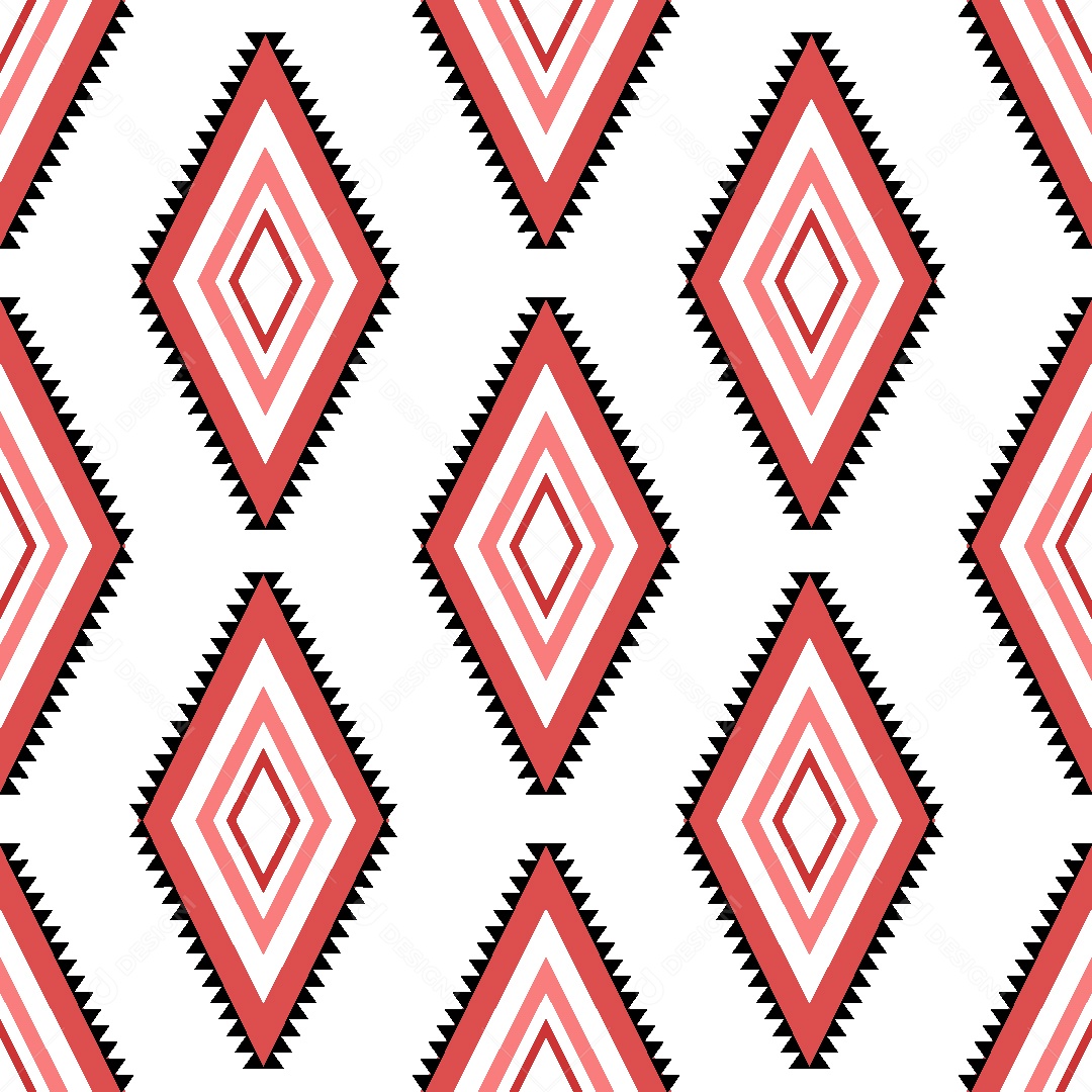 Padrão Étnico Ilustração Vetor EPS