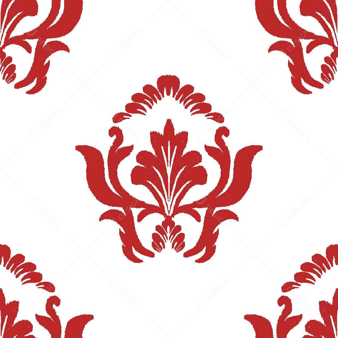 Padrão de Flores Ilustração Vetor EPS