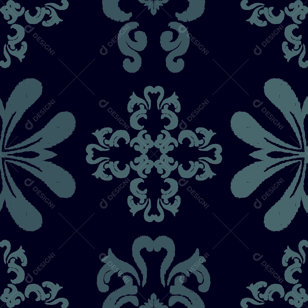 Padrão de Flores Ilustração Vetor EPS