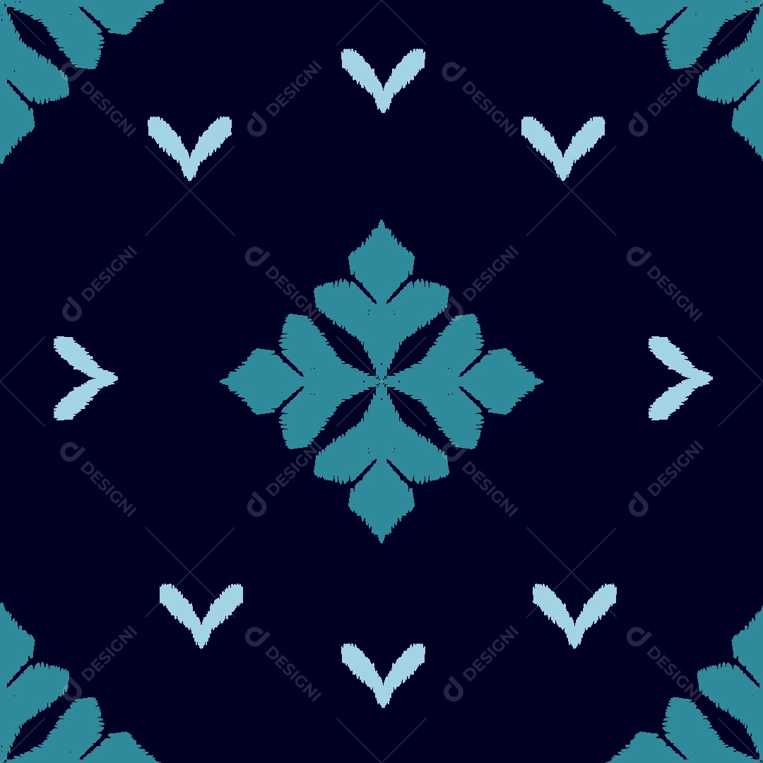 Padrão Étnico Ilustração Vetor EPS