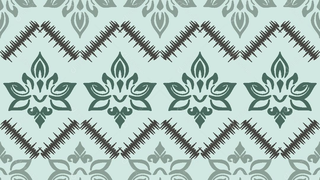 Ethnic Standard Illustration EPS Vector