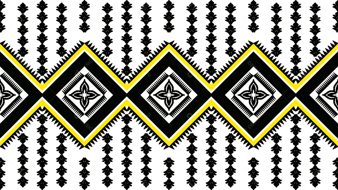 Padrão Étnico Ilustração Vetor EPS