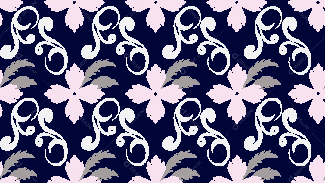 Padrão de Flores Ilustração Vetor EPS