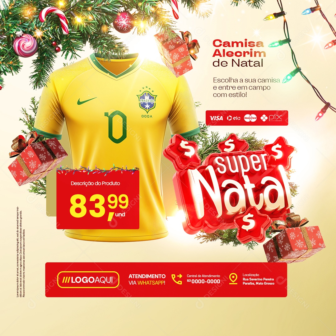 Times Super Christmas Shirts Social Media PSD Editable