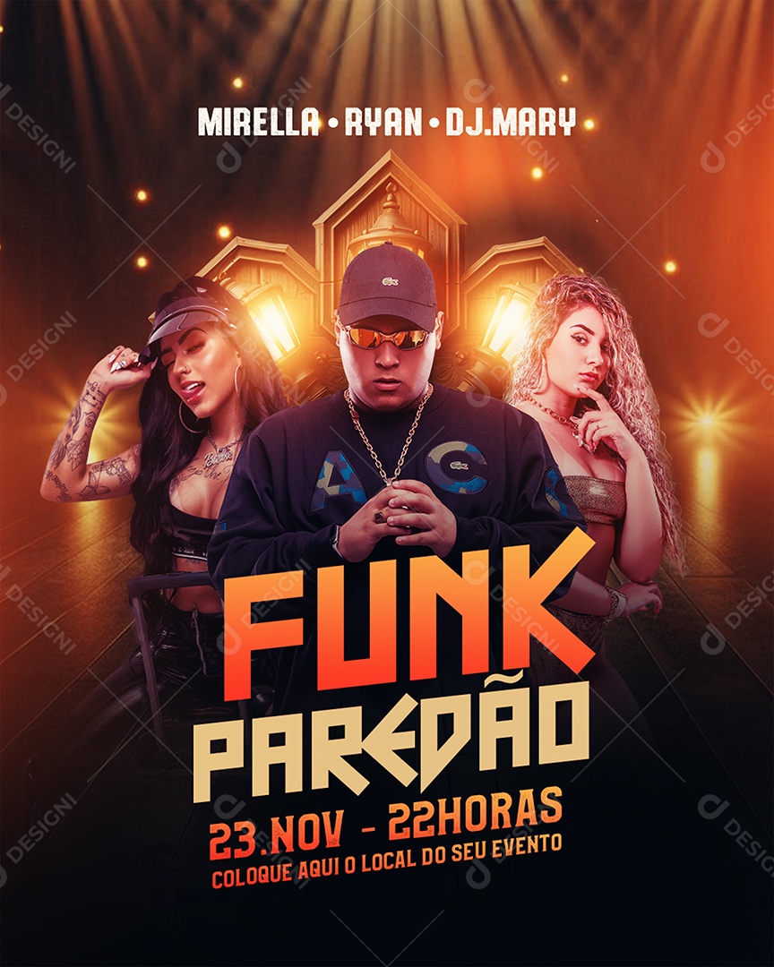 Fedd Flyer Funk Paredão Social Media PSD Editável