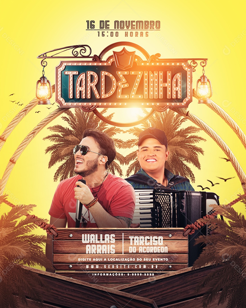 Feed Flyer Tardezinha Social Media PSD Editável