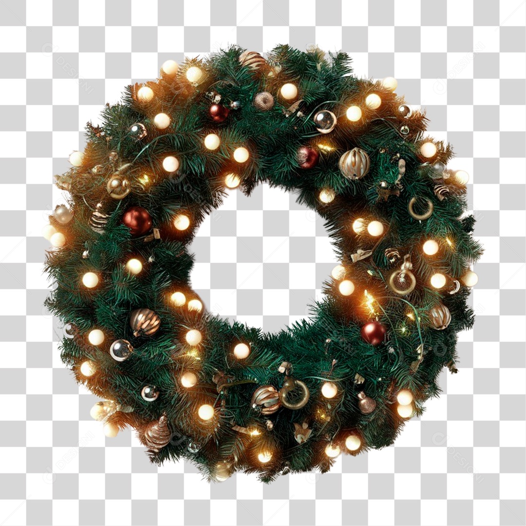 Guirlanda de Natal PNG Transparente