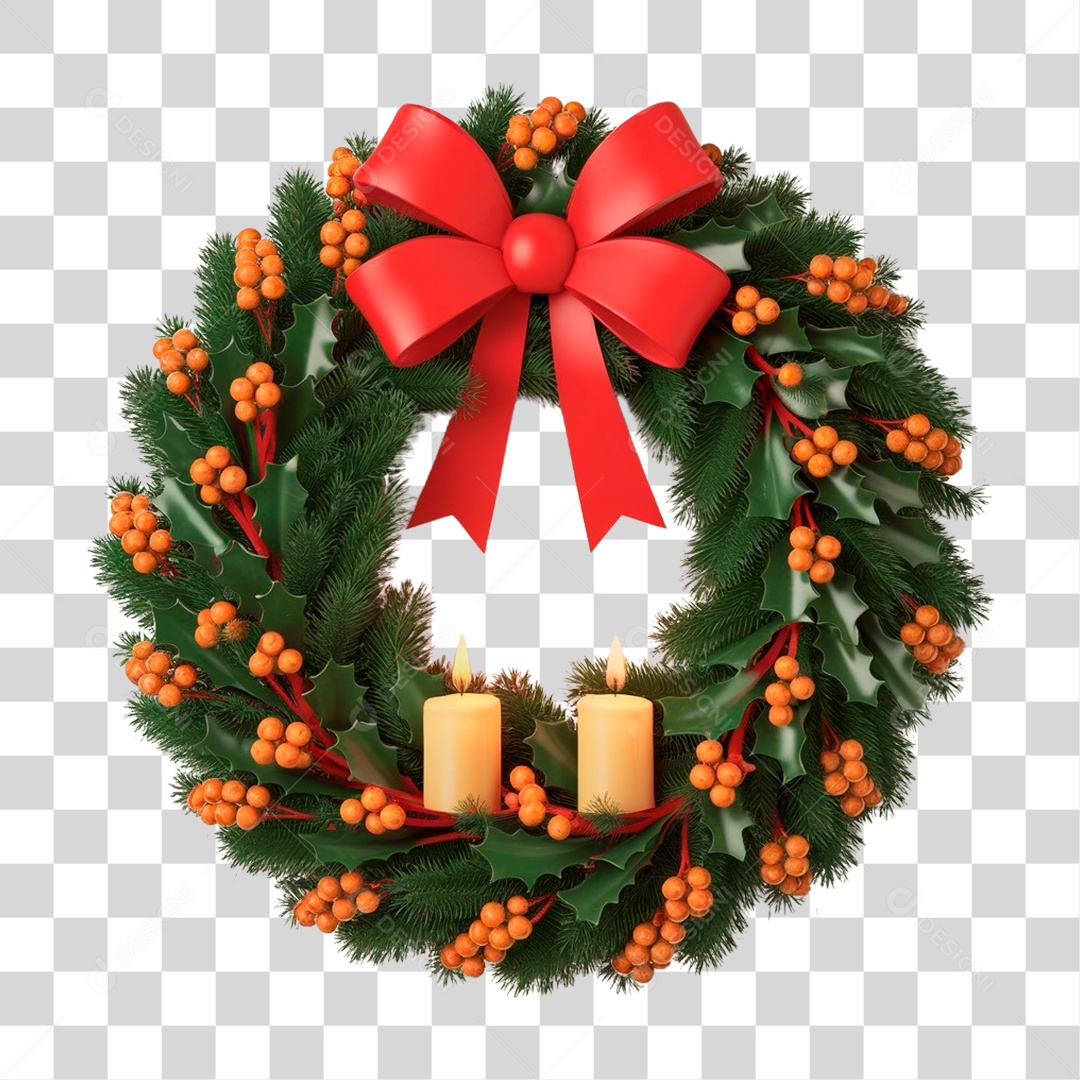 Guirlanda de Natal PNG Transparente