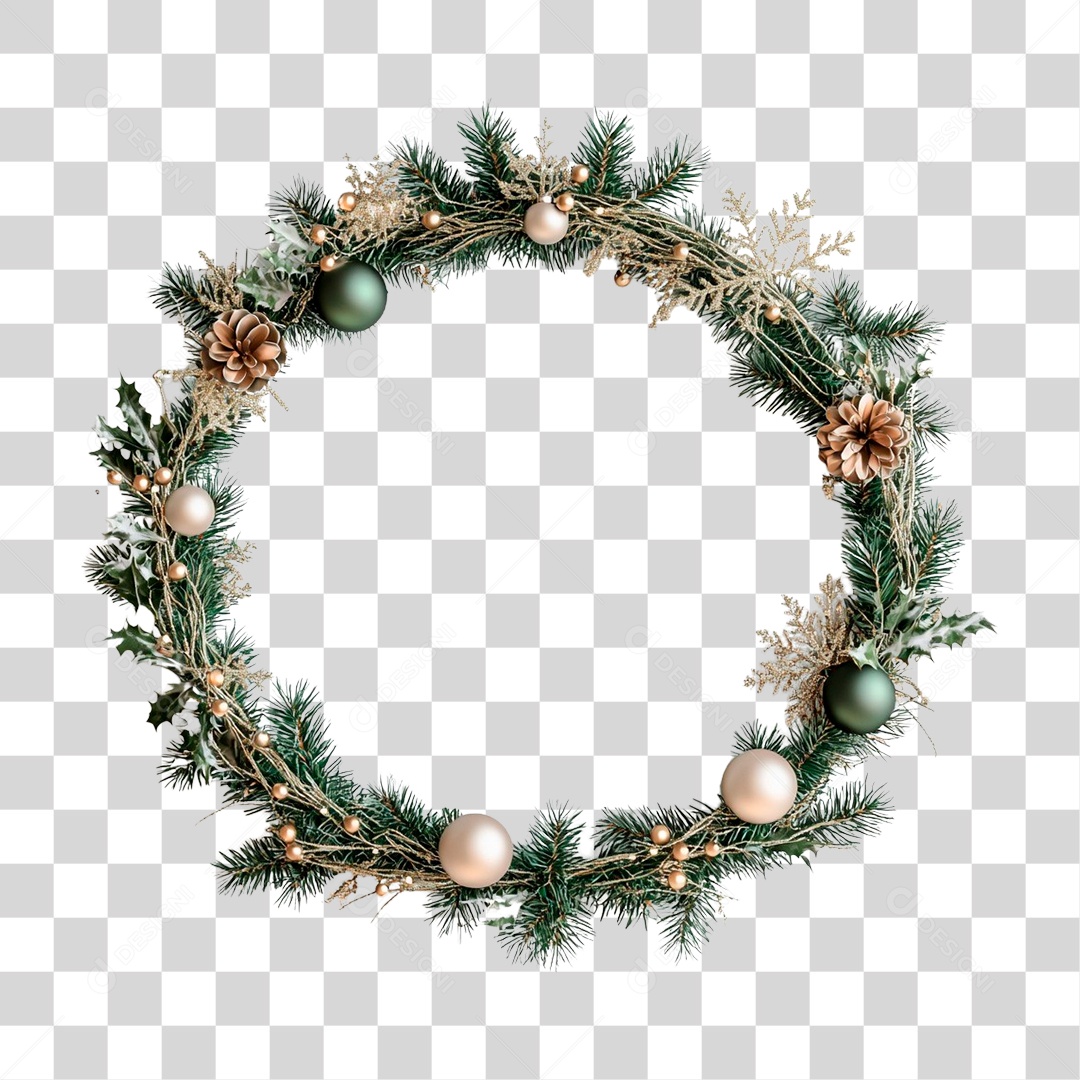 Guirlanda de Natal PNG Transparente